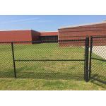 Round Post Knuckled Edge Diamond Chain Link Fence for sale