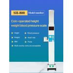 Ultrasonic Digital Coin Operated Height Weight Vending Scales Smart Bmi Blood Pressure Machine for sale