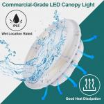Durable LED Garage Canopy Lights 80W 60W 40W LED Parking Garage Fixtures