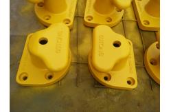 China Yellow Mooring Components Marine Single Tee Head Dock Bollard supplier