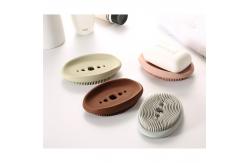 China FDA Multifunctional Silicone Soap Box With Cleaning Brush supplier