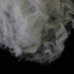 Solid Recycled Polyester Staple Fibre Matrix Stability PSF Off White 51mm