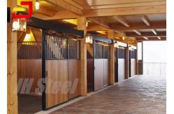 China 2ft Length 220cm High Modular Horse Stall Kits Bamboo Steel Frame Material supplier