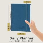 Metal O Wire Softcover Spiral Planner 2023 Customization Yearly Agenda