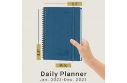 China Metal O Wire Softcover Spiral Planner 2023 Customization Yearly Agenda supplier