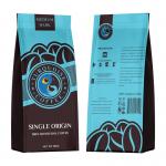 Plastic Customized Zipper Coffee Bag Packaging Glossy Printing Flat Bottom Pouch Coffee Packaging Bags for sale