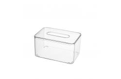 China Rectangle Clear Kleenex Holder Clear Acrylic Tissue Box Cover Organization supplier