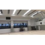 Sport Hall 16/16/6mm White Laminate Wooden Perforated Acoustic Panel Soundproofing Board for sale
