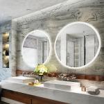 Supports Room Space Selection Large Round Mirror for Living Room or Entryway Decor for sale