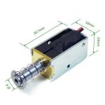 Push Pull Single Holding Linear Electromagnetic Solenoid Actuator
