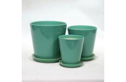 China Glossy Ceramic Decorative Pots Lightweight for Home Decor supplier
