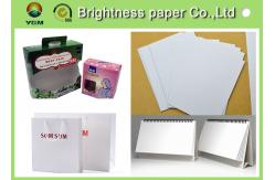 China Low Surface Roughness Name Card Paper , Thick White Cardboard Sheets Recyclable supplier