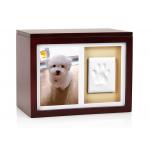 Non Toxic Wood Photo Frames Memorial Pet Paw Print Customized And Uncrackable for sale