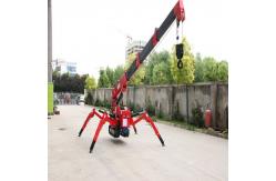 China Mini Gasoline Crawler Crane 1ton Cantilever Telescopic Boom With Remote Control supplier