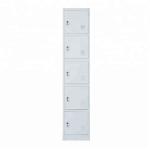 new design full height stainless cabinet steel locker 5 door for sale