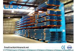 China Custom Lumber Bulk Storage Racks , Roll Steel Cantilever Warehouse Racks supplier