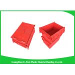 Large Volume Stackable Storage Plastic Containers with Attached Lids 600*400*365mm