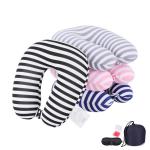 Custom OEM Memory Foam Neck Pillow Travel Size Memory Airplane Pillow for sale