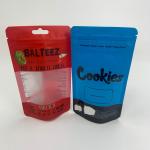 Small Cookie Edible Gummy Zipper stand up Pouches With Window for sale