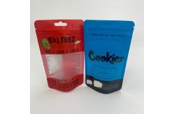 China Small Cookie Edible Gummy Zipper stand up Pouches With Window supplier