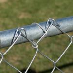 Rubber PVC Coated Chain Link Fence Farm Steel Wire Mesh Fencing for sale