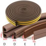 Dust Protection Self Adhesive Weather Stripping Sound Proof Door Seal 9.4mm for sale