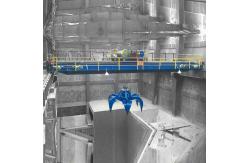 China Electric Double Girder Overhead Crane 15ton Of Multi Flap Hydraulic Grabs supplier