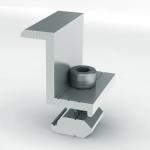 Anodizing Metal Roof Solar Panel Clamps Standing Seam Tin For Frameless PV Module Mounting Structures for sale