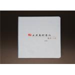 Large size customized double paper color inside UV printing fabric journal notebook for sale
