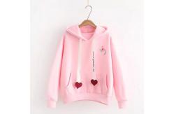 China Knitted Fabric Women'S Oversized Pullover Hoodies Embroidered Custom supplier