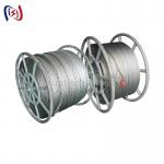 Anti-Twisting Braided Steel Rope – High-Strength Galvanized Cable for Power Line Construction for sale