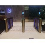 Speed Gate New Project Security Access Control System Turnstile With Golden Color for sale
