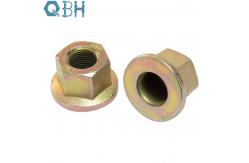 China Flat Flange Carbon Steel Nuts Hot Forging Fine Thread Zinc Plating supplier