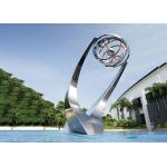 Modern Matt Stainless Steel Water Feature Fountain Corrosion Stability for sale