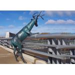 Outdoor Decorations Bronze Moose Sculpture for sale