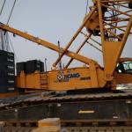 96m Max Luffing Jib Length 350T Crawler Mounted Crane With 8500N.M Max Torque And 298kW Engine Power for sale
