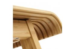 China Creative Bamboo Curved Seat Bar Stool with Eco-friendly Design and CE Certificate supplier