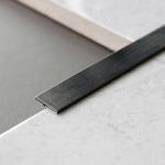 China 3048mm Stainless Steel Effect Tile Trim 304 Stainless Steel T Tile Strip manufacturer
