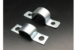 China Electrial Galvanized Two Holes Pipe Saddle Clamps supplier