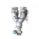 PLC Controlled Twin Continuous Vacuum Conveyor Systems For Graphite Carbon Powder for sale