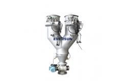China PLC Controlled Twin Continuous Vacuum Conveyor Systems For Graphite Carbon Powder supplier