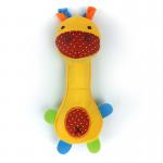 20cm short fabric chewing dog toy with sounding balloon for training for sale