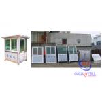 SS 1.2×1.5×2.4m Security Guard House Assemble Guard Booth 5 Minutes Installation for sale