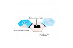 China CMYK Printing Paper 2.4 Inch Lcd Invitation Card Magnetic Control supplier