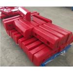 Chute Polyurethane Rubber Sheet Impact Plate Liner With Steel Backing Plate