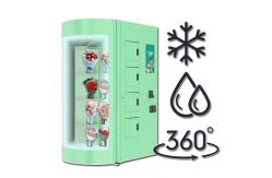 China Self Service Restaurant Salad Vending Machine Credit Card Payment supplier