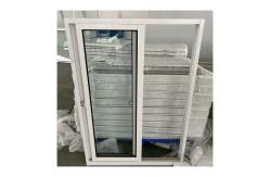 China Customized Aluminum Sliding Glass Window For House White Tempered Glass Window supplier