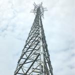 ISO 90m Galvanized 3 Legged Lattice Mast Tower for sale