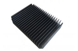 China 6061 T5 Black Anodized Heatsink Extrusion Profiles For Water Cooler supplier