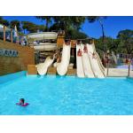 Kids Water Park Swimming Pool Water Sport Equipment Fiberglass Slide for sale